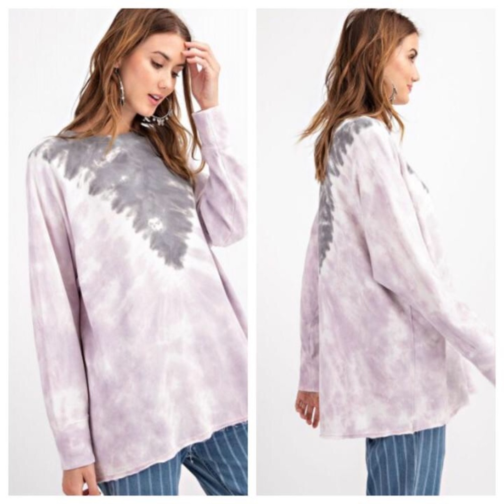 Purple Tie Dye Pullover